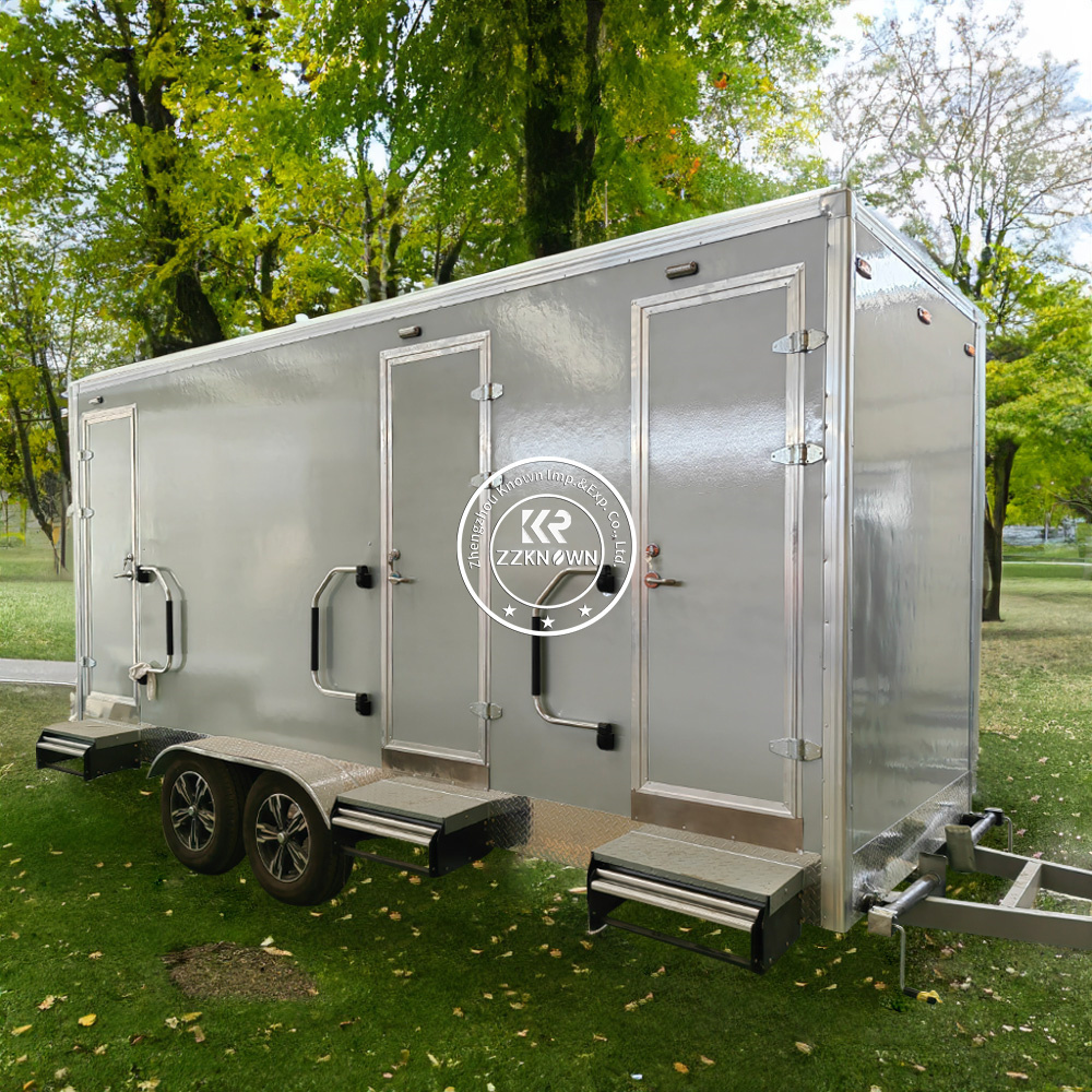 OEM Luxury Restrooms Trailer Floating Platform Houses Portable Mobile Toilet For Sale America