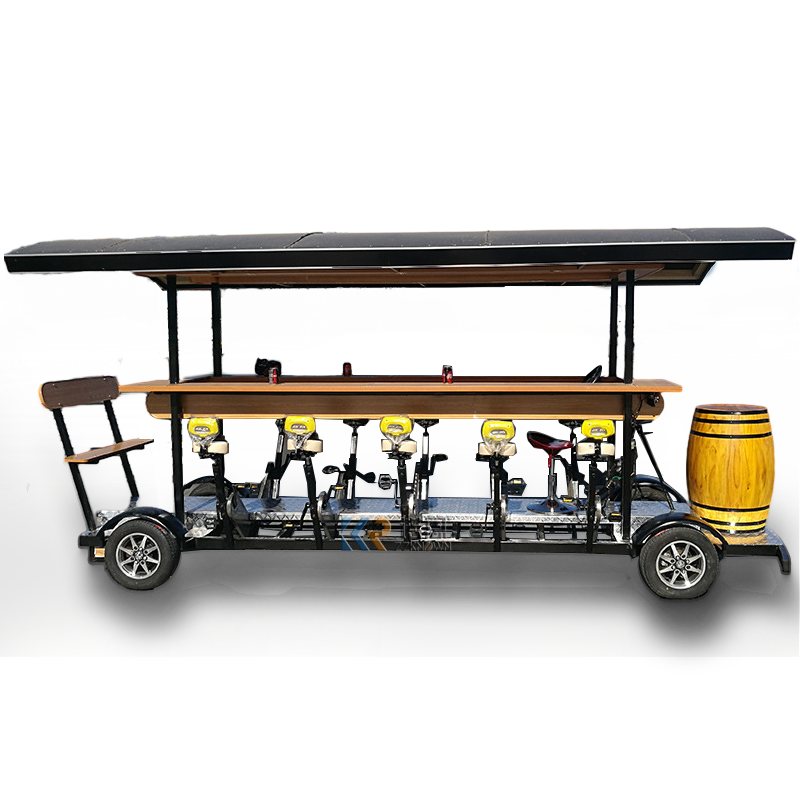 Mobile sightseeing pedal pub party bike bar beer cycle cart