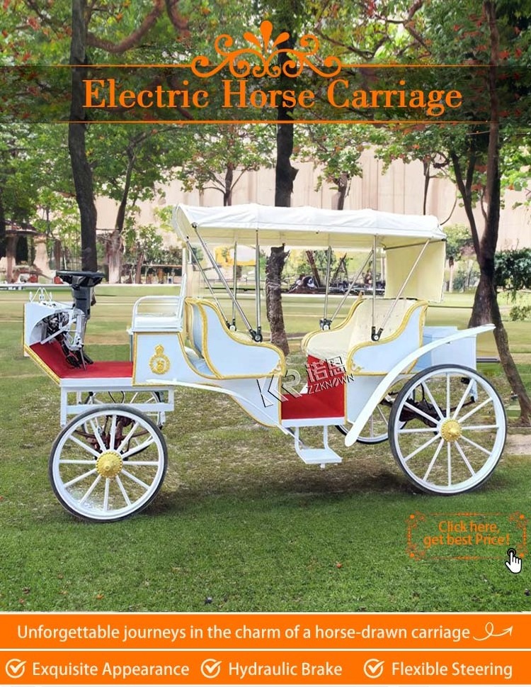 Available for Purchase OEM Horse Carriage Wedding Pumpkin Carriage Princess Electric Cart