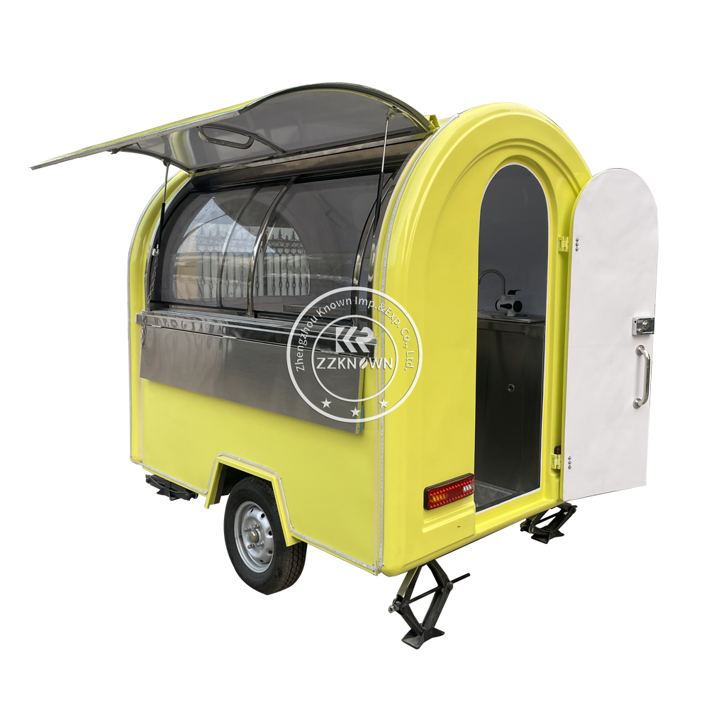 2024 Street Fast Small Coffee Food Truck Mobile Kitchen Food Vending Hot Dog Cart Foodtruck Pizza Food Trailer