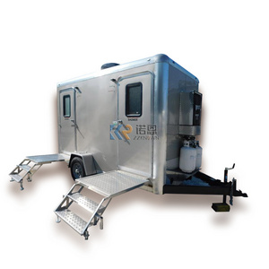 2024 New Portable Restroom Trailer with DOT and CE Mobile Shower Trailer Restroom Toilet Trailer Toilet Truck for Sale