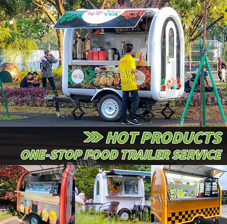 2024 Street Fast Small Coffee Food Truck Mobile Kitchen Food Vending Hot Dog Cart Foodtruck Pizza Food Trailer