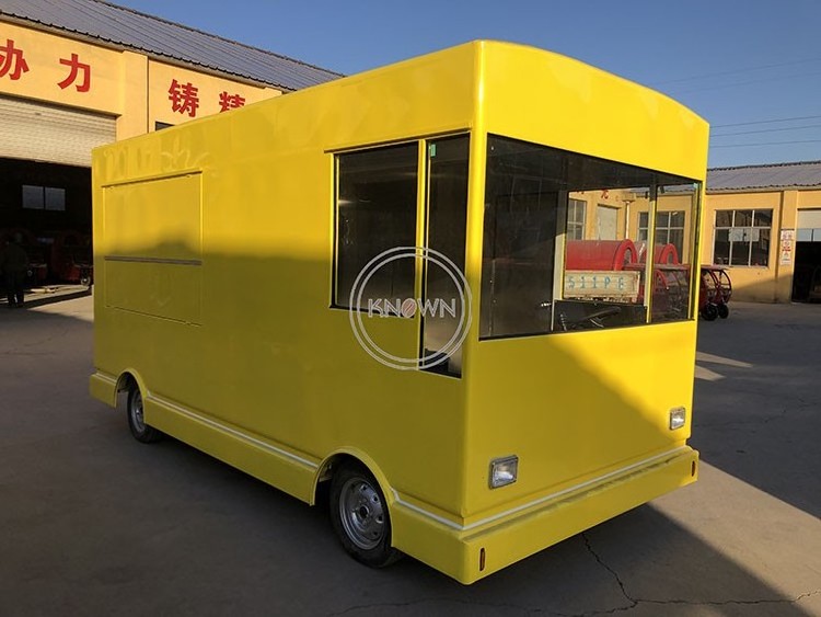 2024 Outdoor Electric Fast Food Van Truck Breakfast Vending Cart for Sale Customized Unique Ice Cream Catering Kiosk