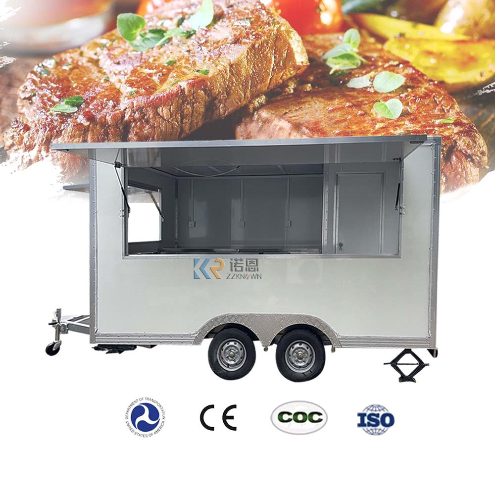 OEM Mobile Kitchen Food Trailer Van Truck Customized Fruits Snack Vending Cart Customized Coffee Kiosk for Sale