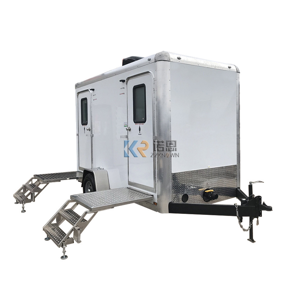 2024 Luxury Mobile Toilet Restroom Cleaning Trailer Portable Restroom Toilet Trailer Toilet Cabin with CE and DOT