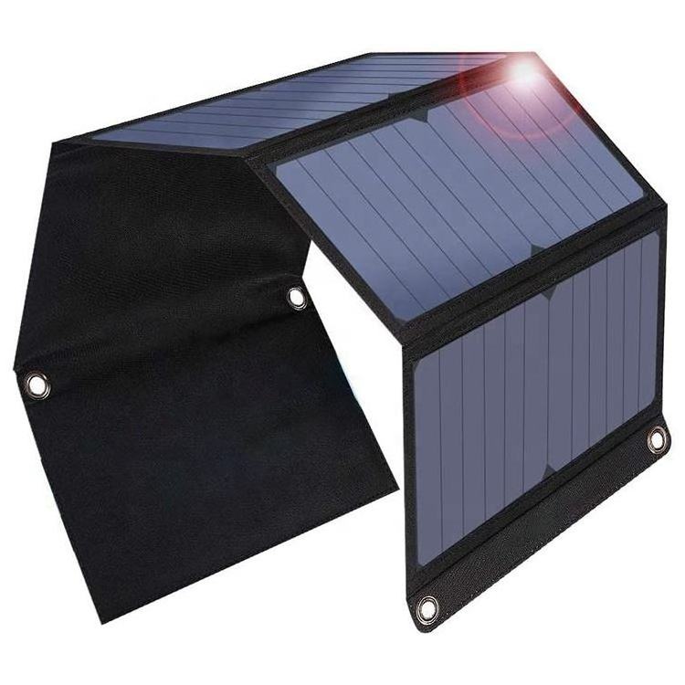 Mini Portable USB Solar Charger 28W Foldable Waterproof Outdoor Solar Energy Panel Light Weight SunPower Portable Solar Panel