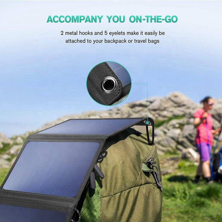 Mini Portable USB Solar Charger 28W Foldable Waterproof Outdoor Solar Energy Panel Light Weight SunPower Portable Solar Panel