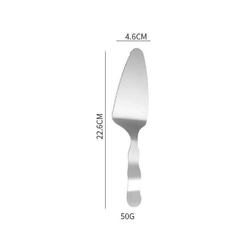 Cake Server with Serrated Edge Stainless Steel Pizza Cake Cutter Pizza  Spatula Cake Shovel Tart Pastry Dessert Slicer