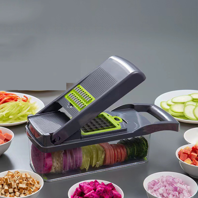 Vegetable Slicer Onion Mincer Chopper Vegetable Chopper  Cutter Dicer Egg Slicer with Container