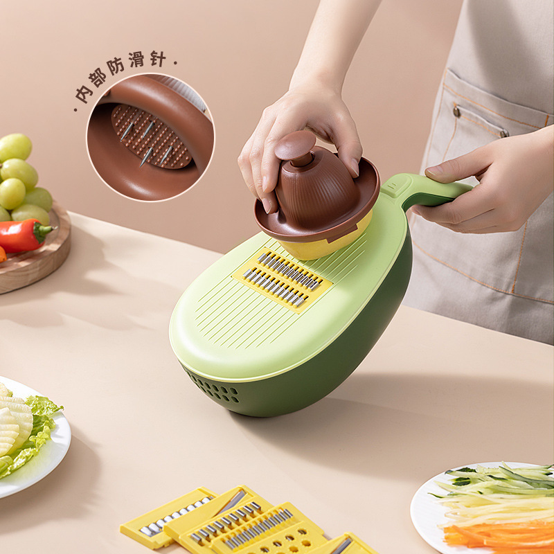 Vegetable Chopper Multifunction Vegetable Cutter Vegetable  Slicer with Container Veggie Chopper