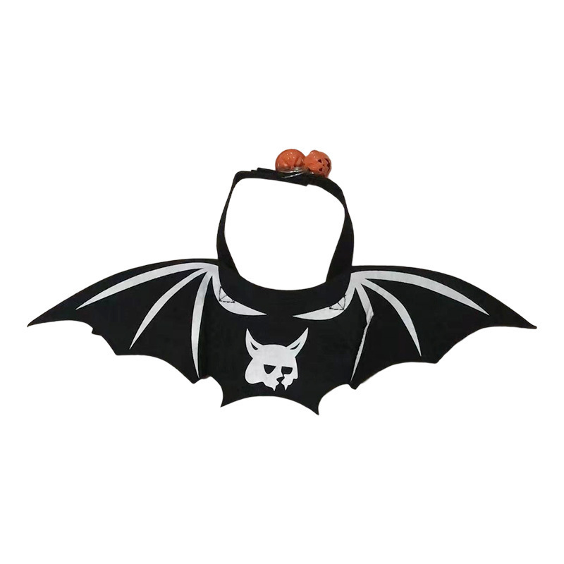 Cat  Bat Wings Halloween Costumes Pet Costume Bat Wings for Dogs with Pumpkin Bells Cosplay Bat Costume