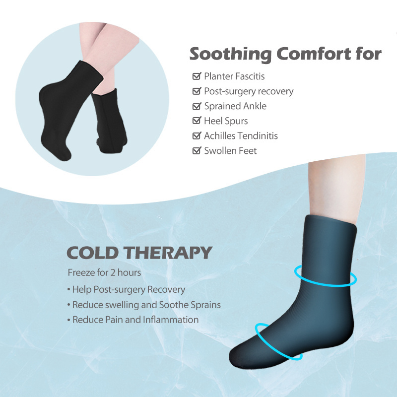 Comfortable Cheap Cooling Gel Ice Socks for Ankle