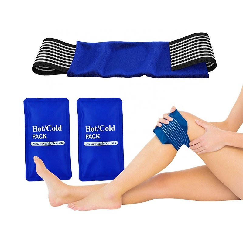 Hot and cold packs wrap physical therapy reusable flexible gel ice pack