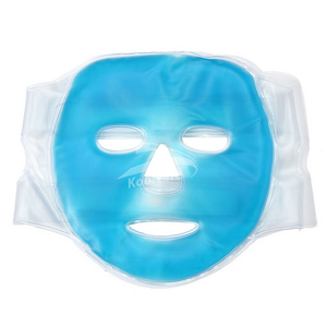  Heated Warm Cooling Reusable Gel Beads Ice Mask Soft Plush Backing Ice Face Eye Mask