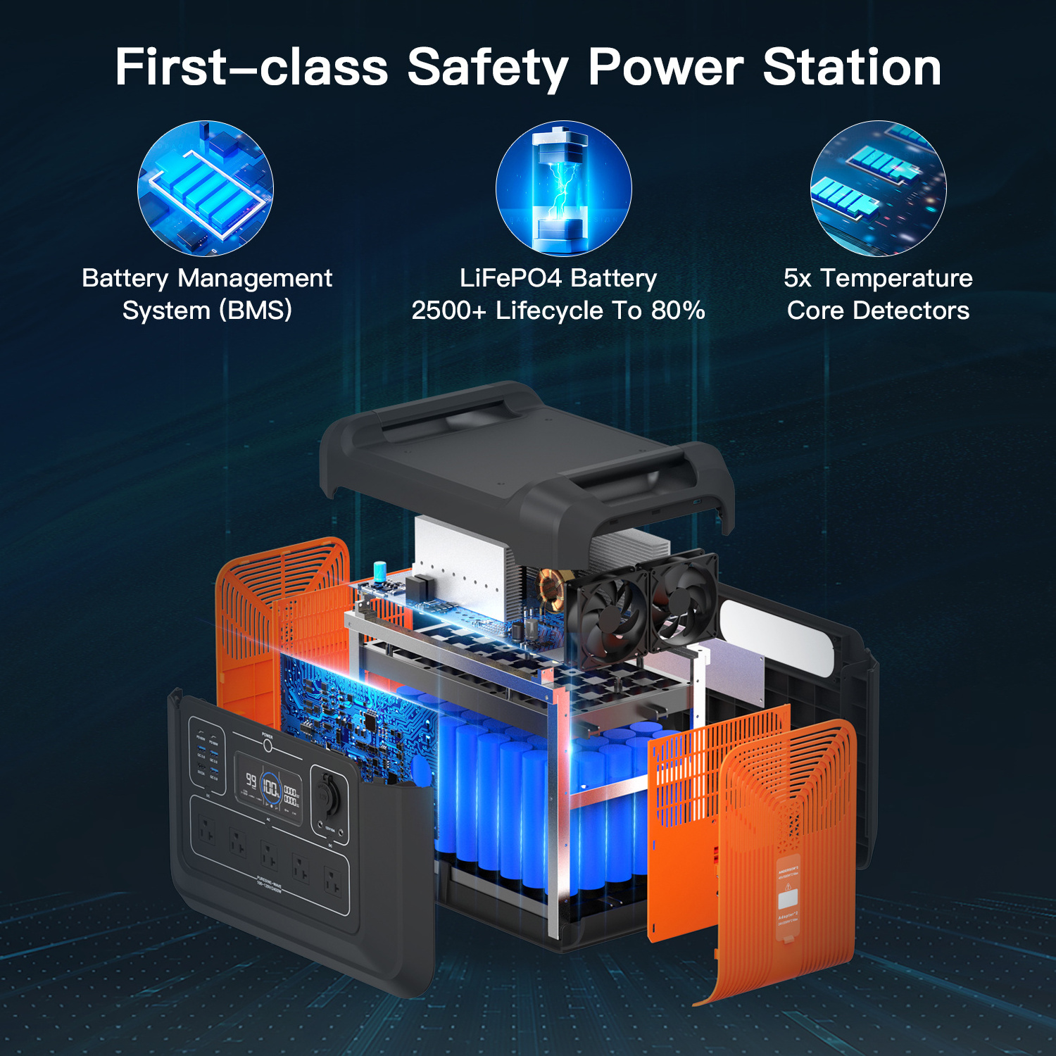 Factory supply lifepo4 battery bank charge 3000w tragbare powerstation 2000w solar generator 2400w portable diesel power station