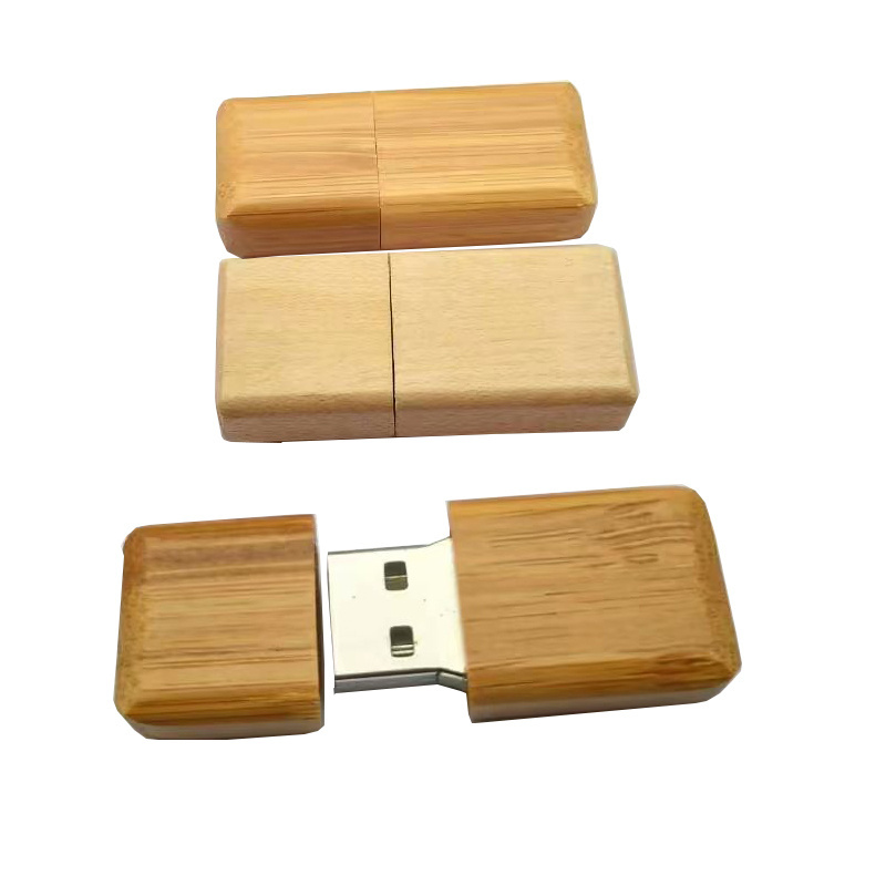 China Factory Wholesale USB Wood With Custom Engraving Logo Wooden usb flash drive pendrive wood pendrive key