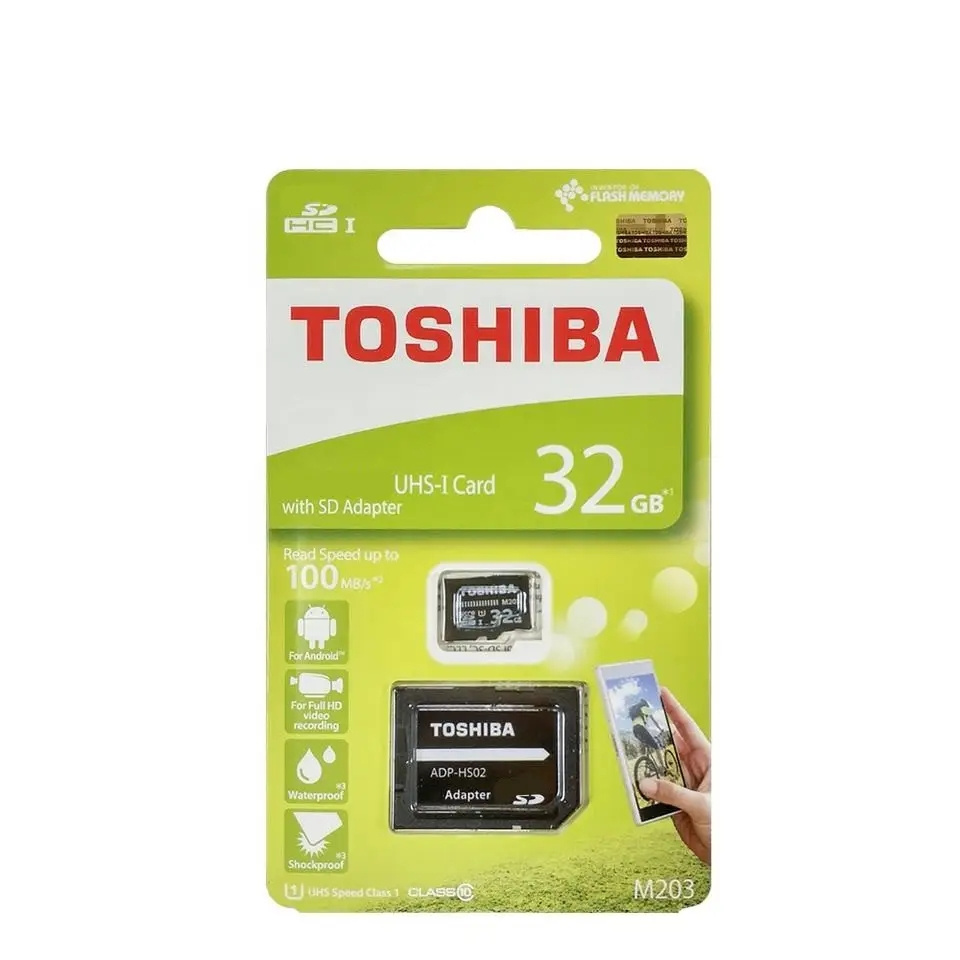 For Toshiba 4gb 8gb 16gb 32gb Micro Flash Card Sdxc Uhs-i U1 U3 C10 Tf Card With Adapter Class10 Memory Card 64gb