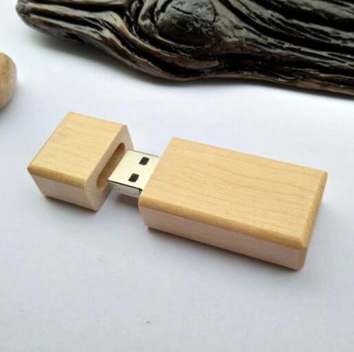 China Factory Wholesale USB Wood With Custom Engraving Logo Wooden usb flash drive pendrive wood pendrive key