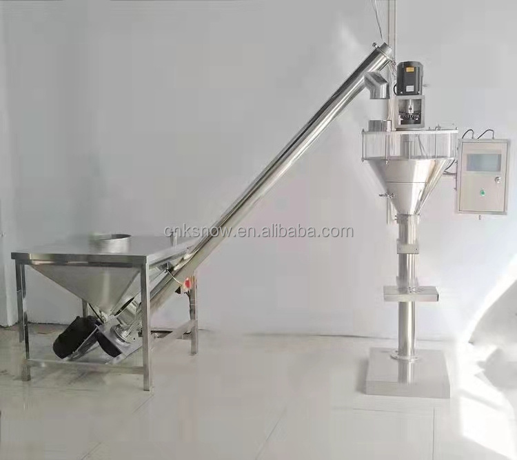 Auger semi automatic 1kg washing detergent coffee milk chili spice chilli seasoning bag flour powder filling packing machine