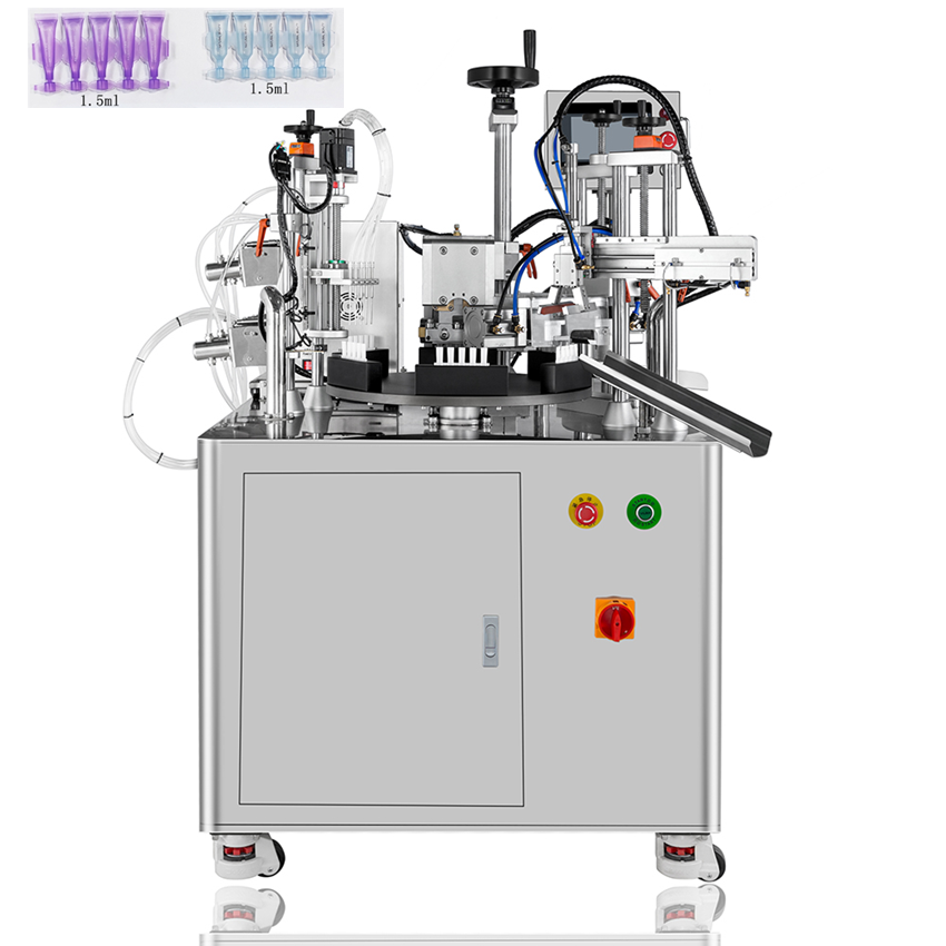 Secondary throwing tube connected tube filling sealing machine