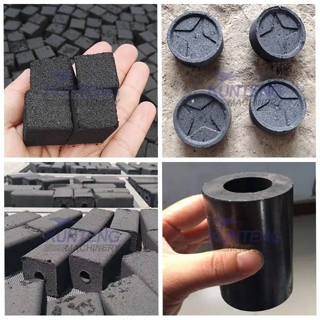 Hydraulic square briquettes charcoal machine for pressing compact powder charcoal bricket machine for making shisha bbq charcoal