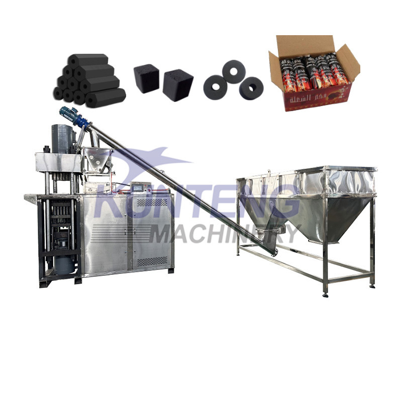 Hydraulic square briquettes charcoal machine for pressing compact powder charcoal bricket machine for making shisha bbq charcoal