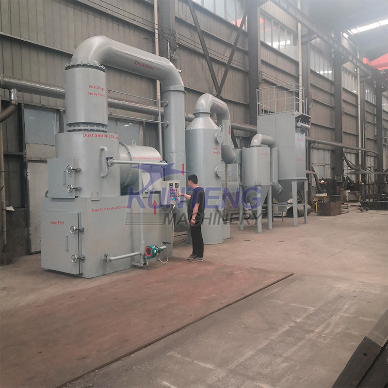 Hot sales combustible domestic waste electrical incinerator machine garbage recycling machine