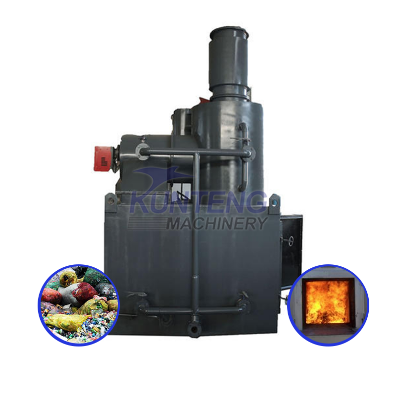 Hot sales combustible domestic waste electrical incinerator machine garbage recycling machine