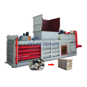 Hydraulic horizontal baler waste plastic compressor machine waste paper baler machine