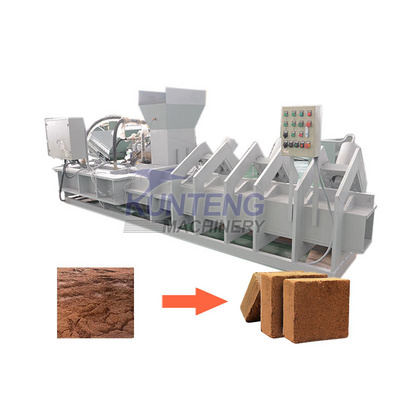 Coco coir machine for growing microgreens mat cocopeat block coco peat briquette making machine