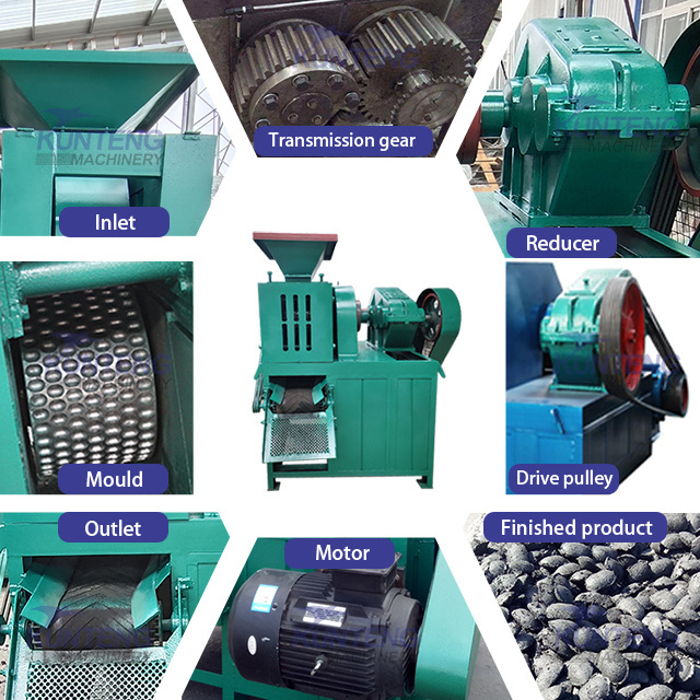 Automatic Coal Fine Blue Toner Ball Press Machine