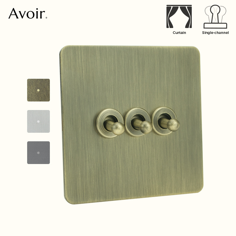 Metal Stainless Steel Brass Switch Plates Panel Electric Doors Doorbell Curtain Reset  Momentary Wall Switches Toggle Switch