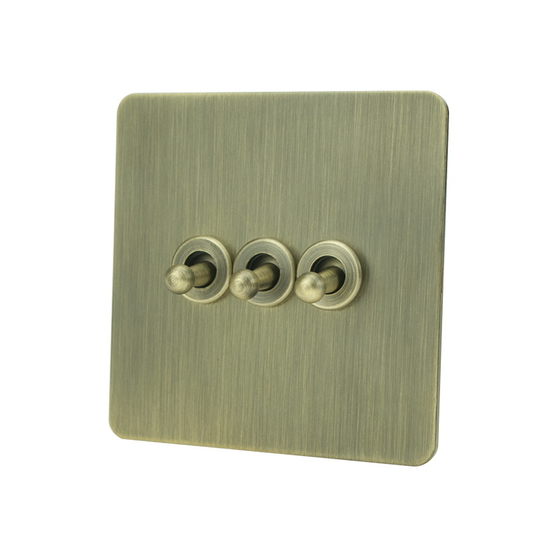 Metal Stainless Steel Brass Switch Plates Panel Electric Doors Doorbell Curtain Reset  Momentary Wall Switches Toggle Switch