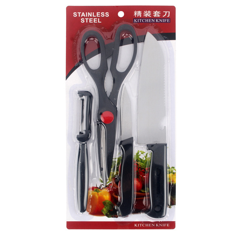 Popular Wholesale Kitchen Knife Set 8-piece Business Knife Set Stainless Steel Double-sided Suction Knife Sets