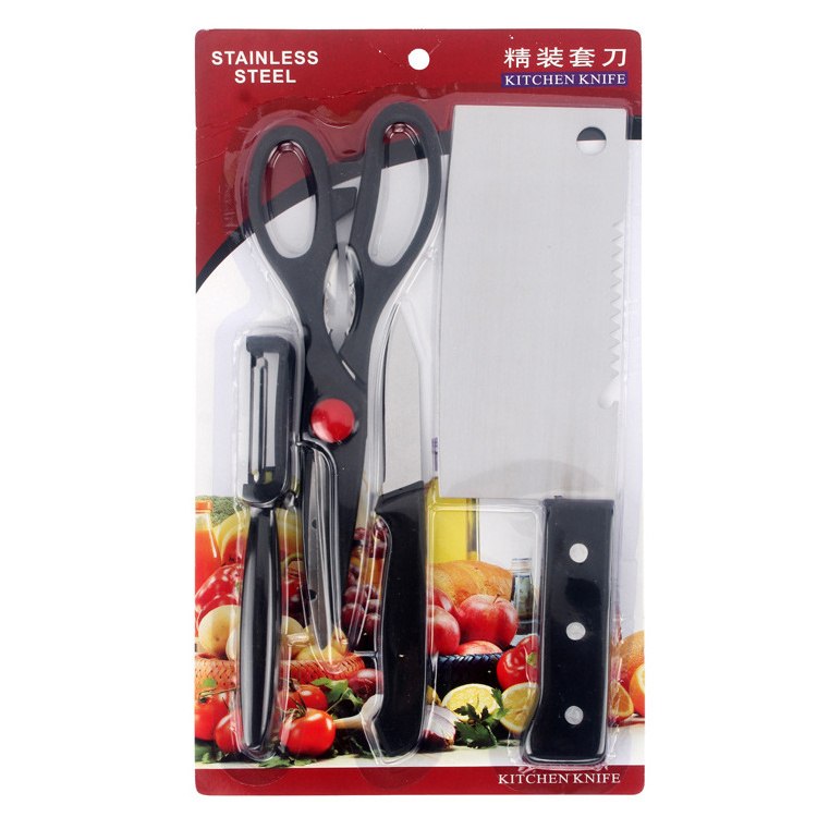 Popular Wholesale Kitchen Knife Set 8-piece Business Knife Set Stainless Steel Double-sided Suction Knife Sets