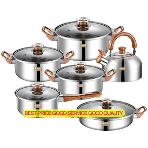 Wholesale 6 Piece Fry Pan stainless steel  sets cooking pot set non-stick cookware pot set pots and pans