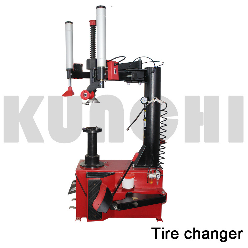 truck tire changer equipment and leverless tire changer