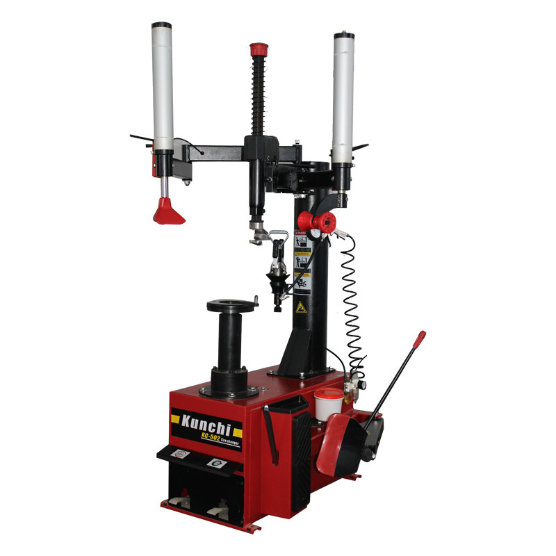 truck tire changer equipment and leverless tire changer