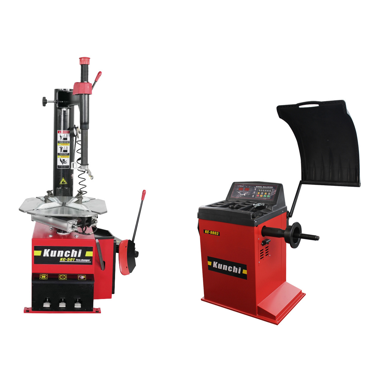 CE Automatic touchless tire changer with back titling column tyre changing machine and tire balancer combo