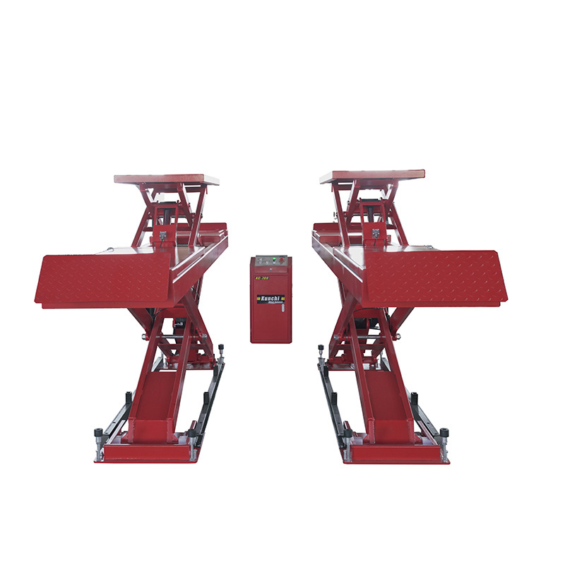 hot sales automatic  3D car four  wheel aligner machine and hydrauhic 5T scissor lifter combo