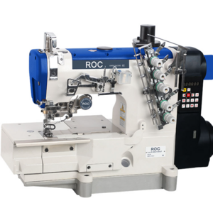 Computerized flat bed interlock sewing machine(automatic presser foot lifter, automatic trimming)