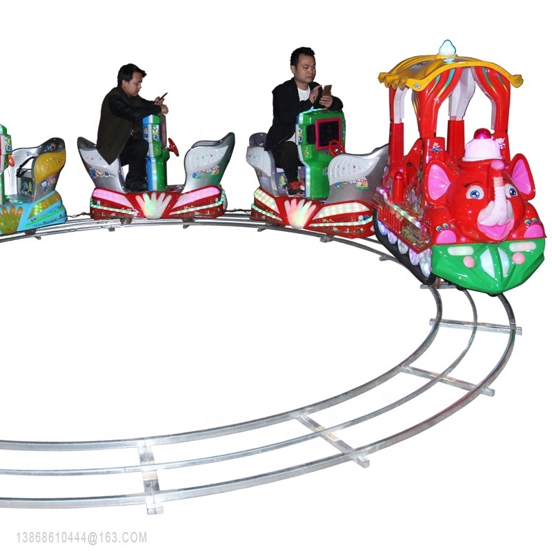 Amusement Park Ride Funfair Mini Kiddie Track Train Ride Small Train For Children Fast delivery customized mini train