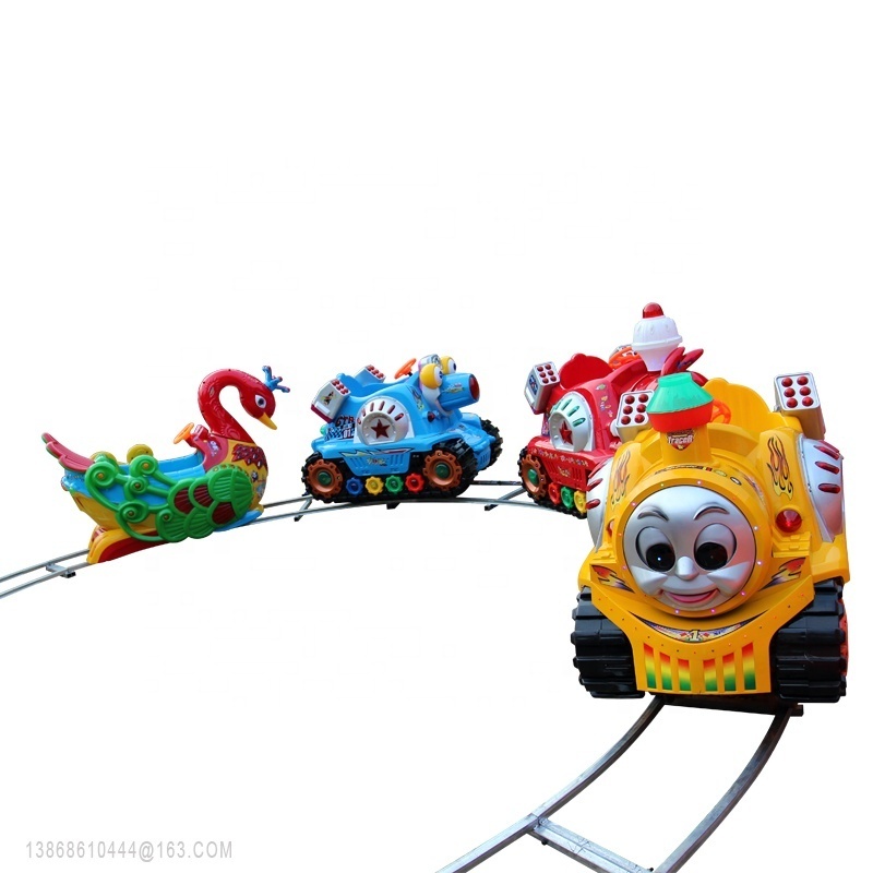 Amusement Park Ride Funfair Mini Kiddie Track Train Ride Small Train For Children Fast delivery customized mini train