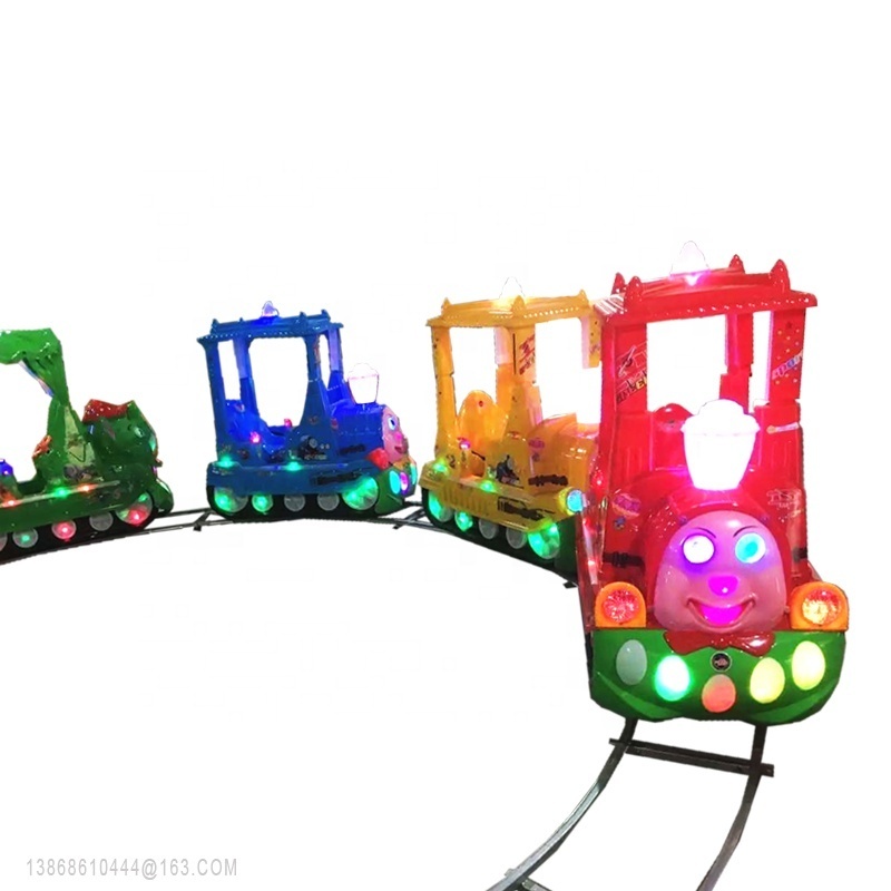 Amusement Park Ride Funfair Mini Kiddie Track Train Ride Small Train For Children Fast delivery customized mini train trackless