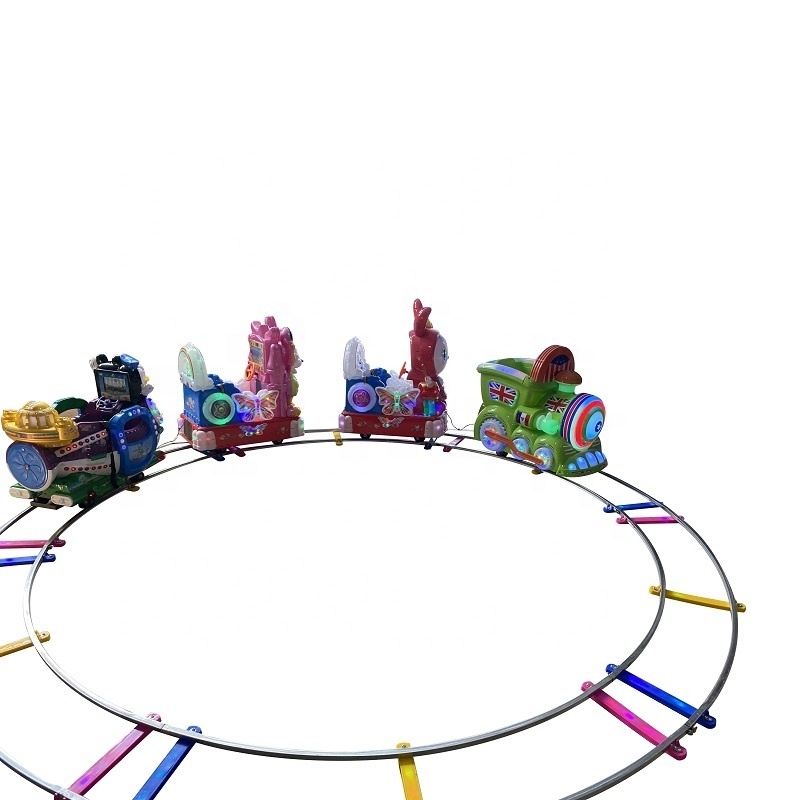 Amusement Park Ride Funfair Mini Kiddie Track Train Ride Small Train For Children Fast delivery customized mini train trackless