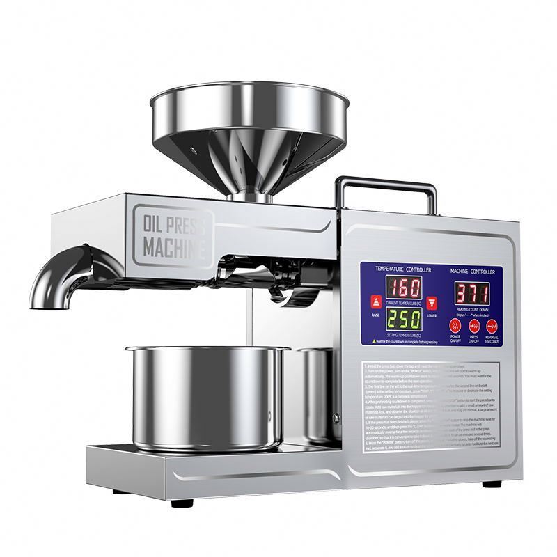 Mini Screw Oil Press Machine/ Peanut Oil Press Machine Soya Bean Sesame/ Oil Press With Oil Filter