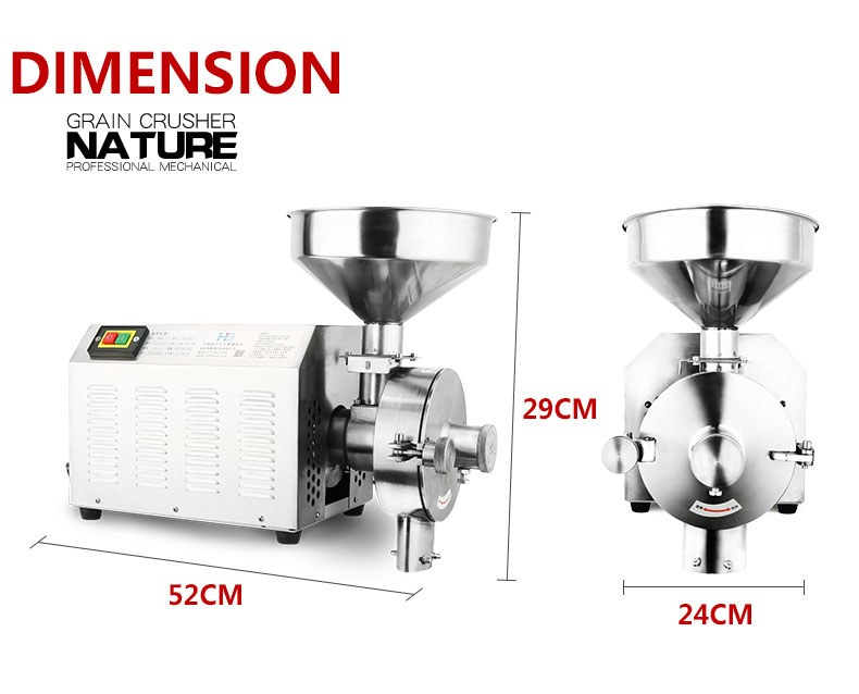 whole grain grinding machine for corns wheat spices Home Use Mini Electric Corn Wheat Flour Rice Wheat Grinding Milling Machine