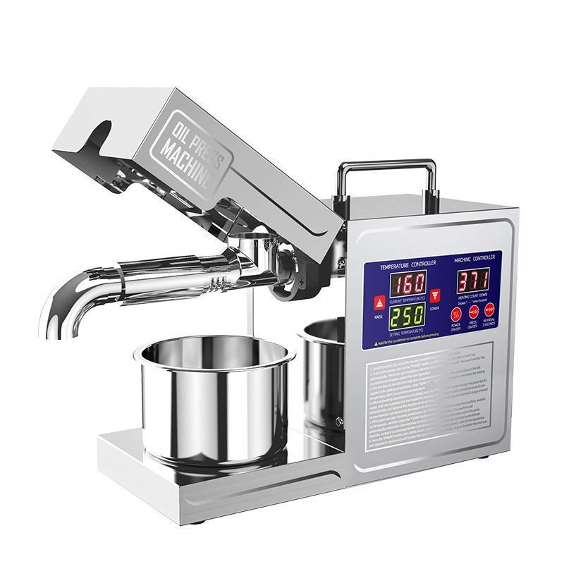 Mini Screw Oil Press Machine/ Peanut Oil Press Machine Soya Bean Sesame/ Oil Press With Oil Filter