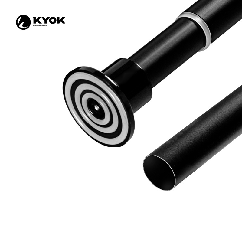 KYOK free standing stainless steel shower no drill curtain rod