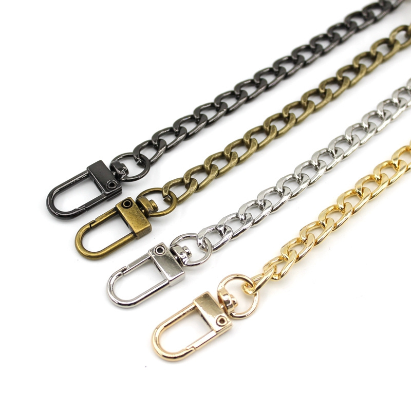 Steel Bag Chain DIY Metal Detachable Replacement Shoulder Crossbody Bag Strap for Handbag Bag Belt Handle Heavy Strong